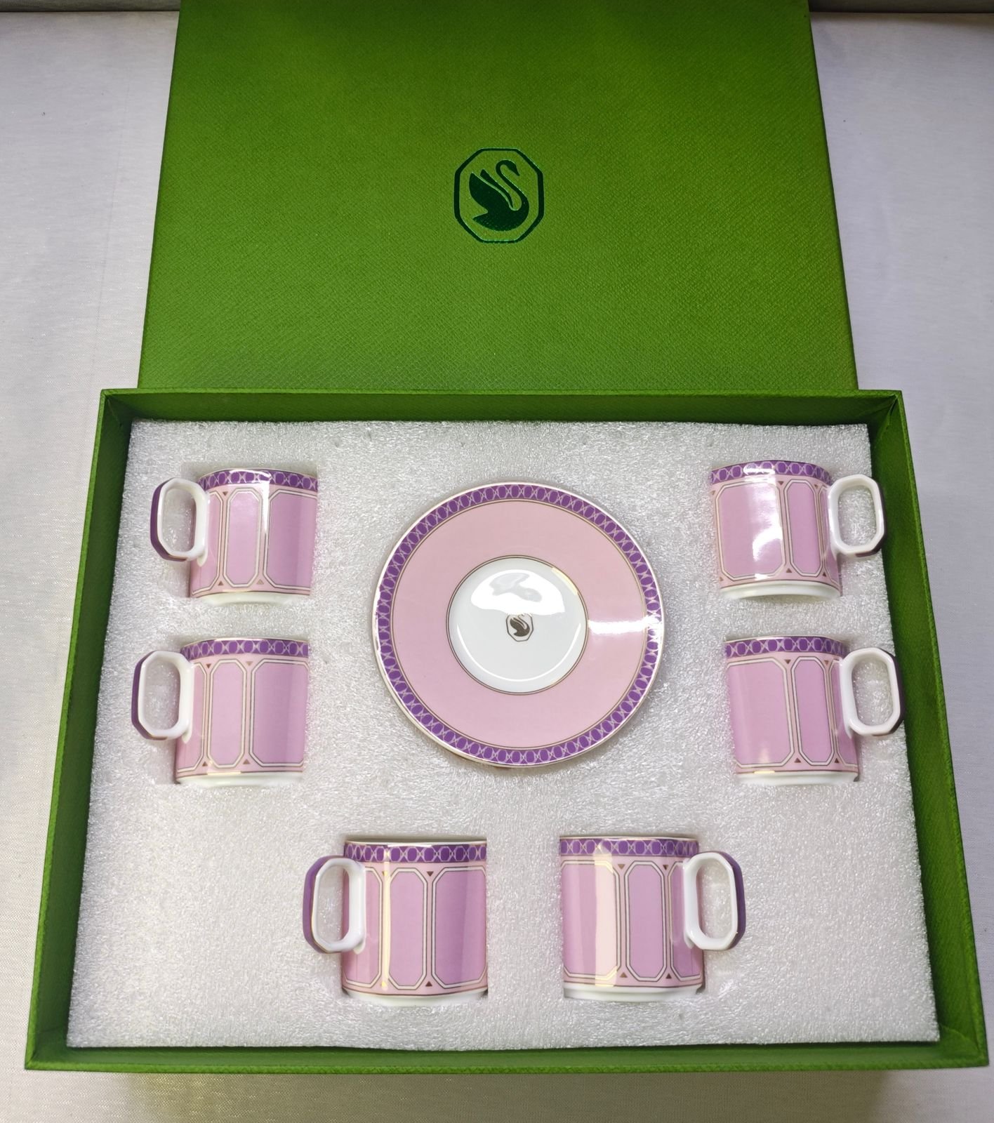 Swarovski Turkish coffee set of six cups with saucers available with many colors - Image 11 of 18